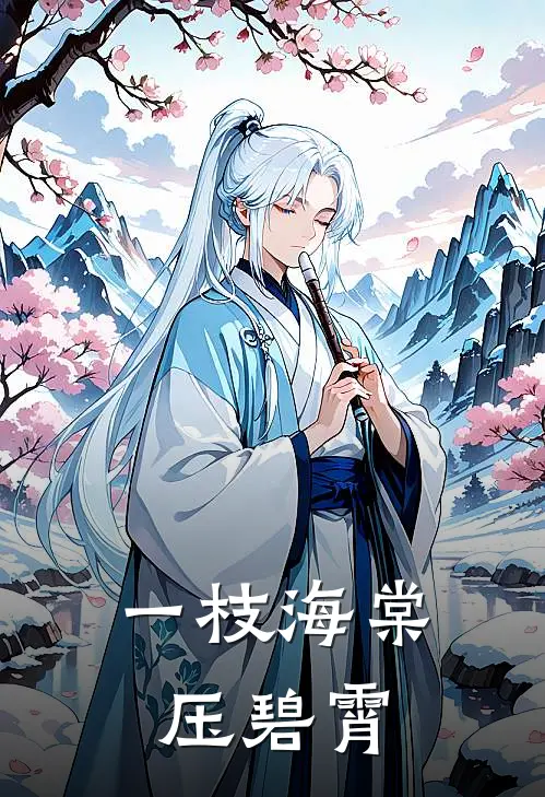 一枝海棠压碧霄